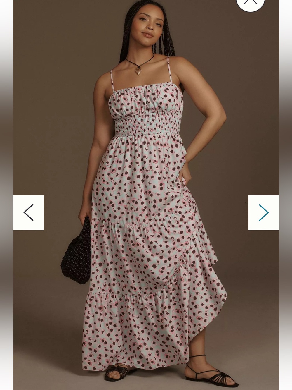 NWT Anthropologie size 2X floral maxi dress
